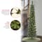 6ft. Pre-Lit Nooksack Fir Pencil Artificial Christmas Tree, Warm White LED Lights
